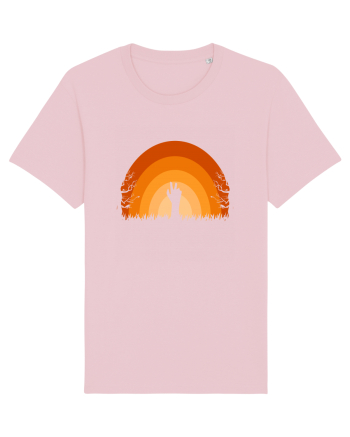 Halloween Creepy Sunset Cotton Pink