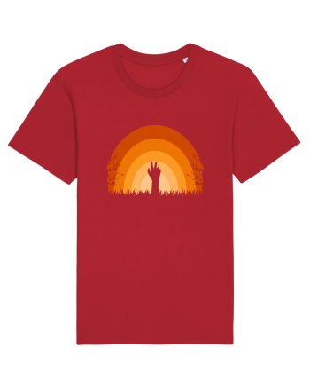 Halloween Creepy Sunset Red