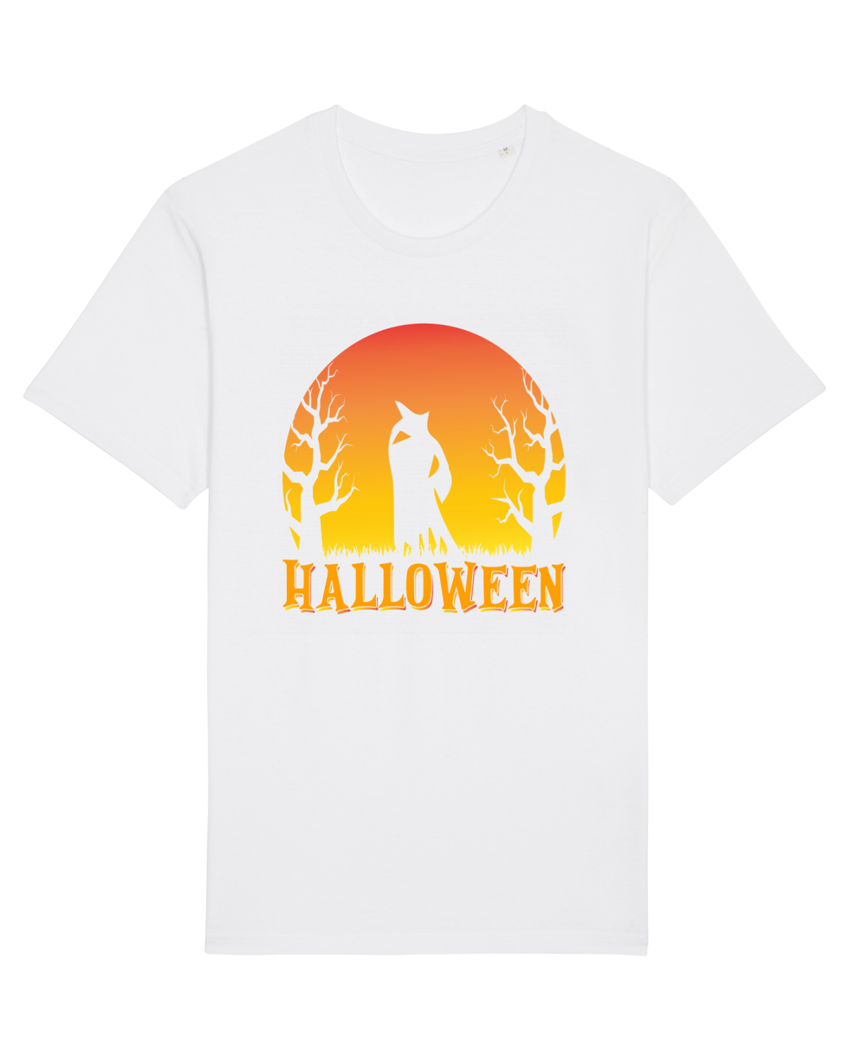 Tricou mânecă scurtă Unisex Rocker White