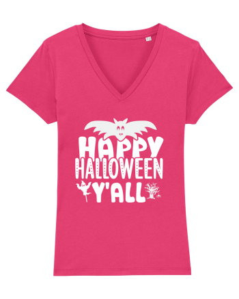 Happy Halloween Y'all Raspberry