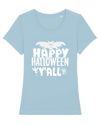 Happy Halloween Y'all Sky Blue