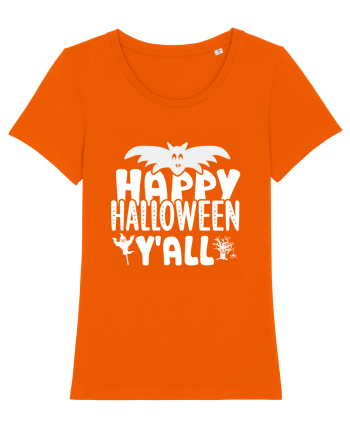 Happy Halloween Y'all Bright Orange