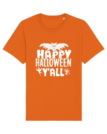 Happy Halloween Y'all Bright Orange