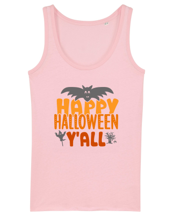 Happy Halloween Y'all Cotton Pink