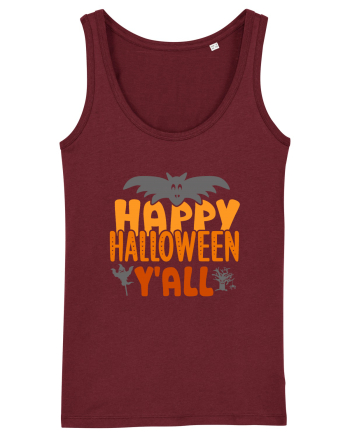 Happy Halloween Y'all Burgundy