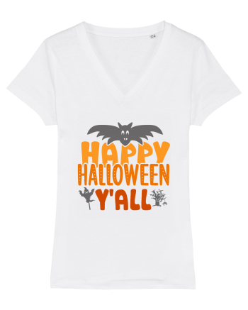 Happy Halloween Y'all White