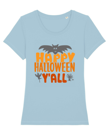 Happy Halloween Y'all Sky Blue