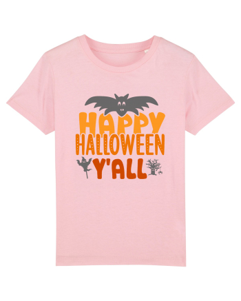 Happy Halloween Y'all Cotton Pink