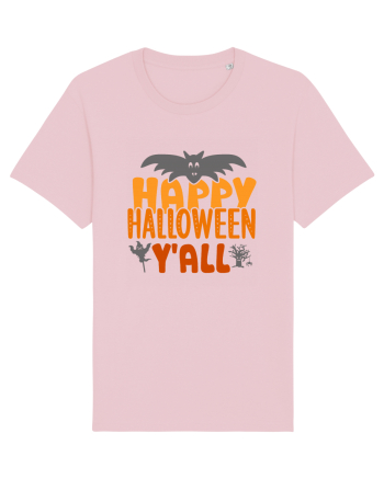 Happy Halloween Y'all Cotton Pink