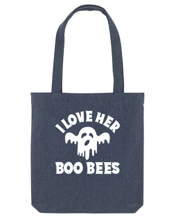 I Love Her Boo Bees Midnight Blue