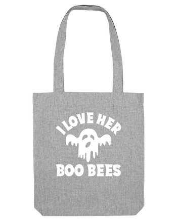 I Love Her Boo Bees Heather Grey