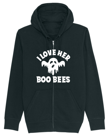 I Love Her Boo Bees Black