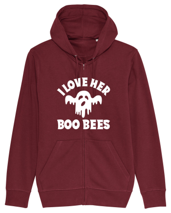 I Love Her Boo Bees Burgundy