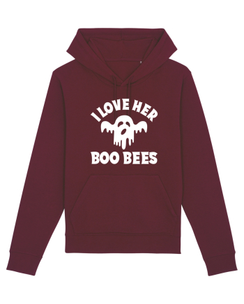 I Love Her Boo Bees Burgundy