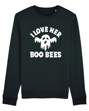 I Love Her Boo Bees Black