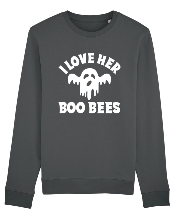 I Love Her Boo Bees Anthracite