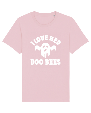I Love Her Boo Bees Cotton Pink