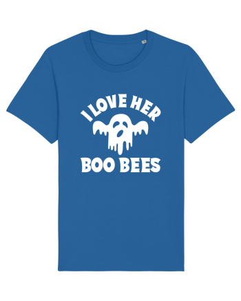 I Love Her Boo Bees Royal Blue