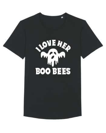I Love Her Boo Bees Black