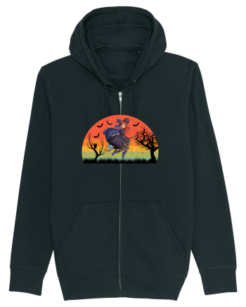 Sunset Broom Witch Black