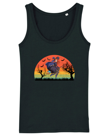 Sunset Broom Witch Black