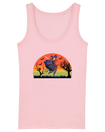 Sunset Broom Witch Cotton Pink