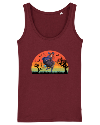 Sunset Broom Witch Burgundy