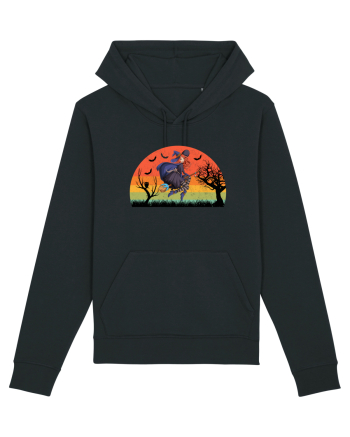 Sunset Broom Witch Black