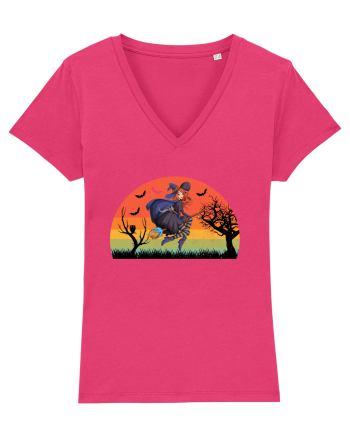Sunset Broom Witch Raspberry