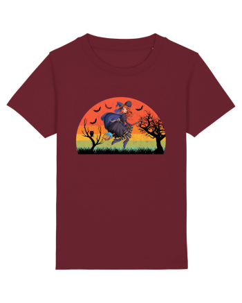Sunset Broom Witch Burgundy