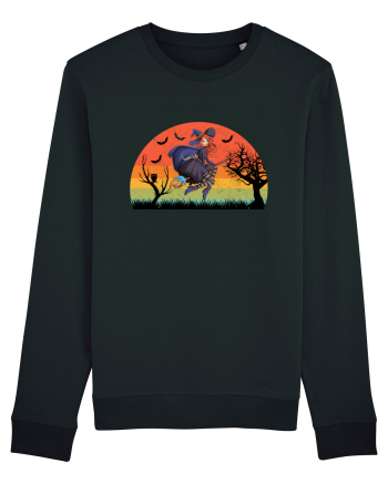 Sunset Broom Witch Black