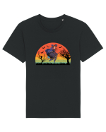 Sunset Broom Witch Tricou mânecă scurtă Unisex Rocker