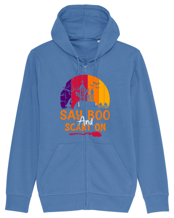 Say boo and scary on Bright Blue