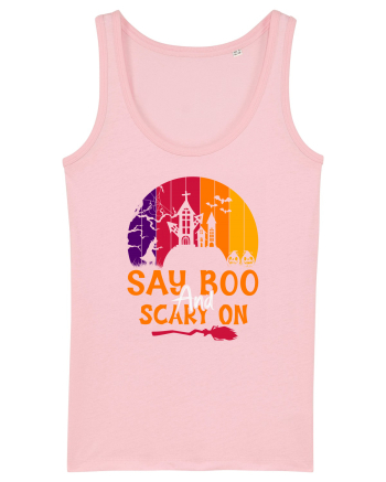 Say boo and scary on Cotton Pink
