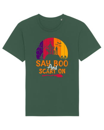 Say boo and scary on Bottle Green