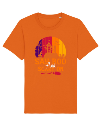 Say boo and scary on Bright Orange