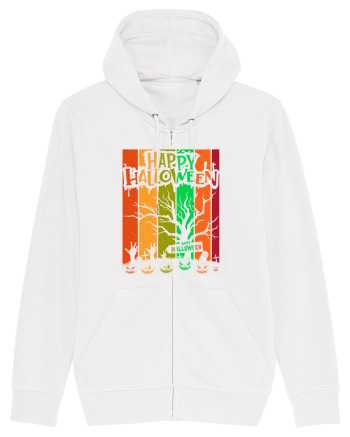 The Best Happy Halloween Vintage Tree White