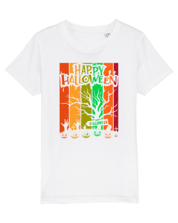 The Best Happy Halloween Vintage Tree White