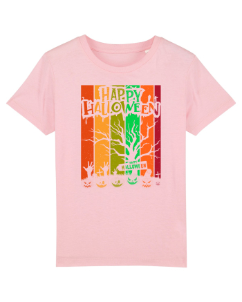 The Best Happy Halloween Vintage Tree Cotton Pink
