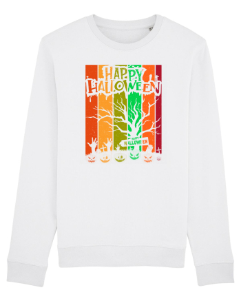The Best Happy Halloween Vintage Tree White