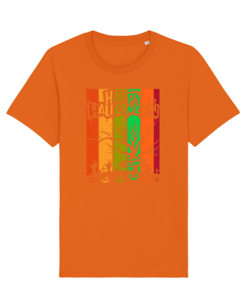 The Best Happy Halloween Vintage Tree Bright Orange