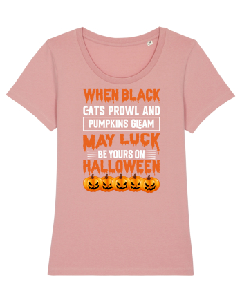 When black cats prowl and pumpkins gleam, may luck be yours on Halloween Canyon Pink
