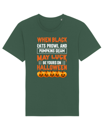 When black cats prowl and pumpkins gleam, may luck be yours on Halloween Bottle Green