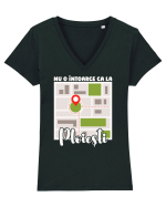 Nu o întoarce ca la Ploiești Tricou mânecă scurtă guler V Damă Evoker