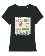 Nu o întoarce ca la Ploiești Tricou mânecă scurtă guler larg fitted Damă Expresser