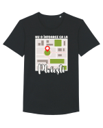 Nu o întoarce ca la Ploiești Tricou mânecă scurtă guler larg Bărbat Skater