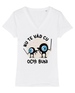 Nu te văd cu ochi buni Tricou mânecă scurtă guler V Damă Evoker