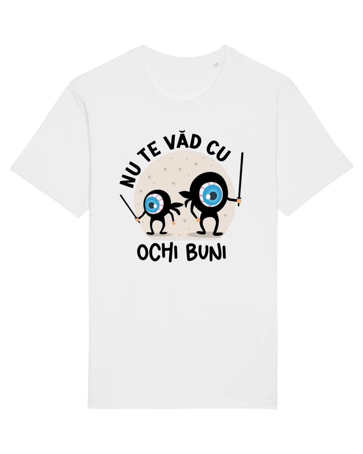 Tricou mânecă scurtă Unisex Rocker White
