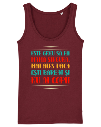 Mamă singură Burgundy