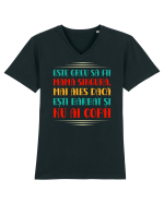 Mamă singură Tricou mânecă scurtă guler V Bărbat Presenter